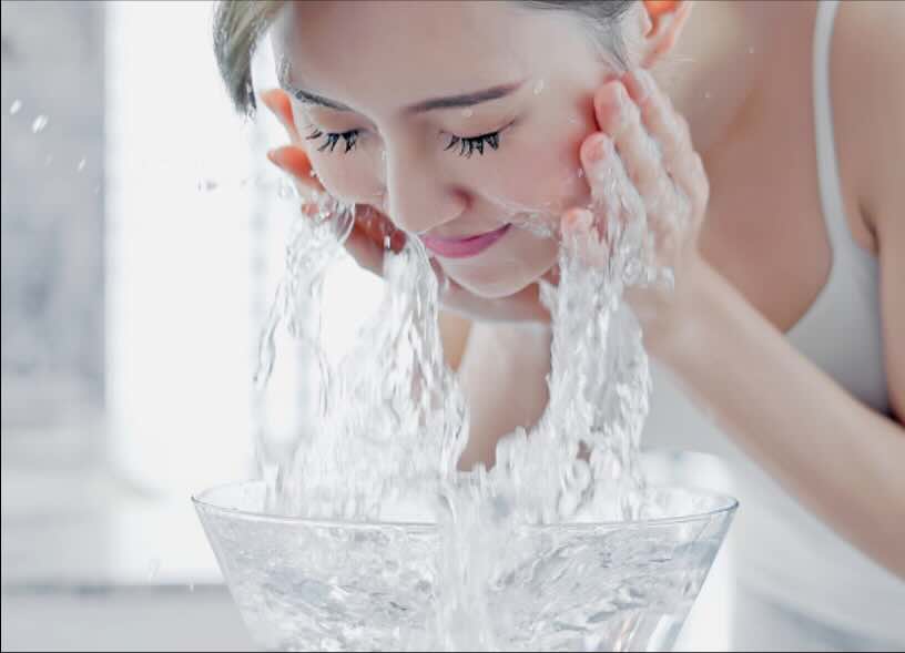 治療の流れ①洗顔